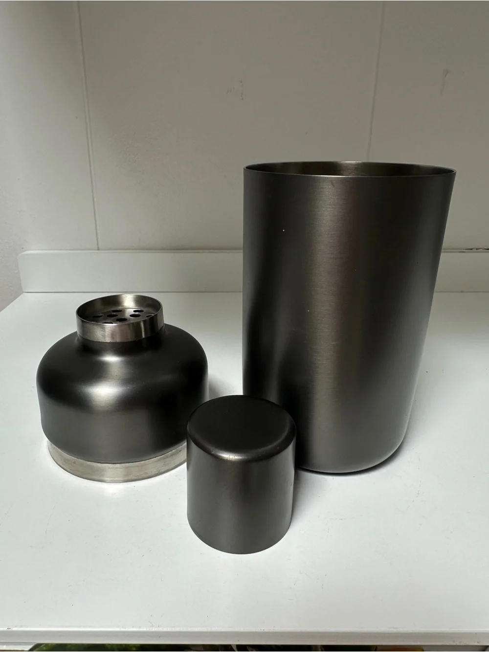 Graphite Fenton Cocktail Shaker | Crate & Barrel